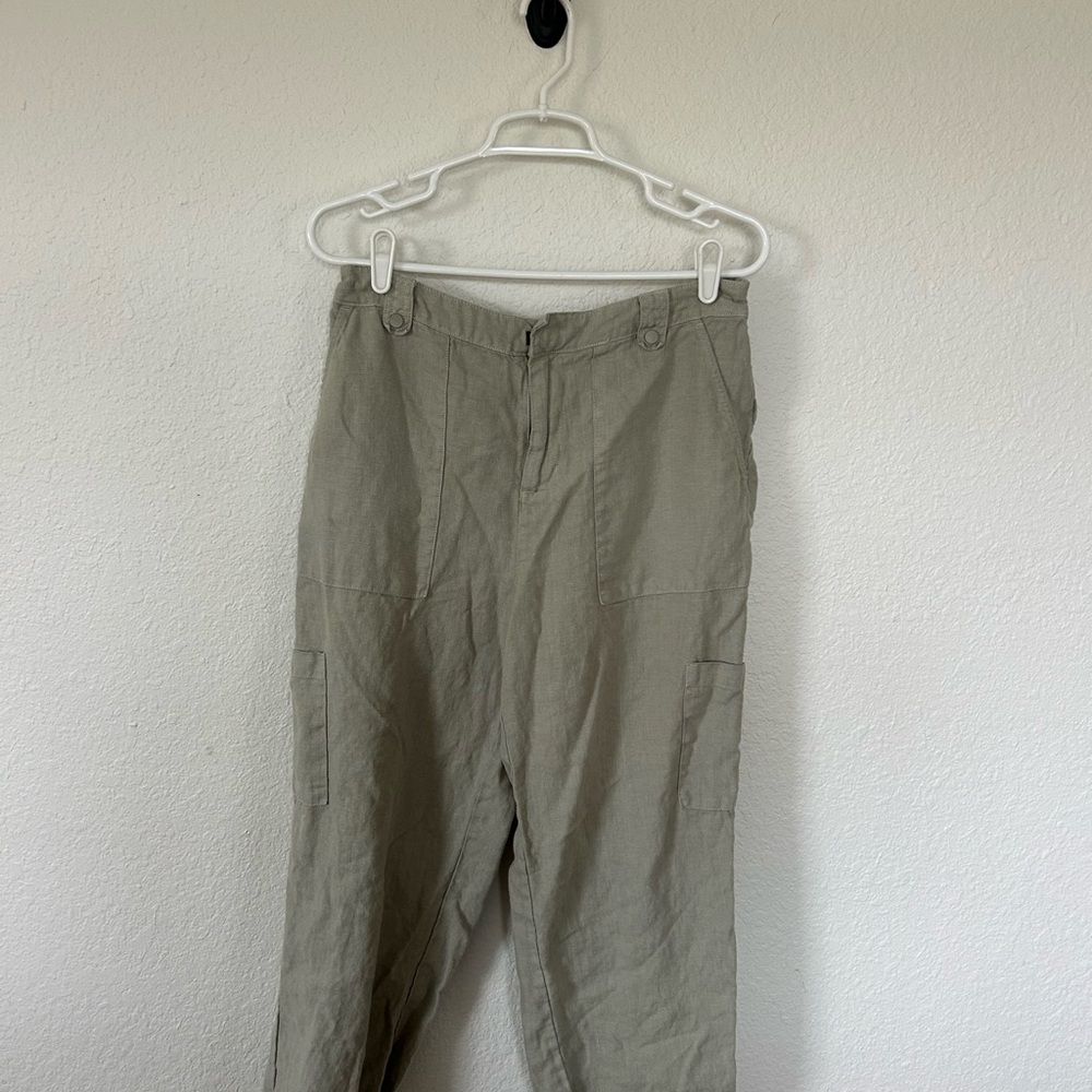 Nicole Miller Sage 100% Linen Pant